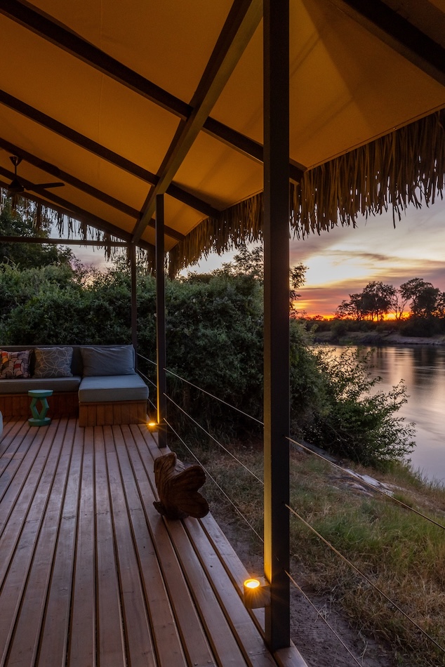 Lodge au bord du Zambèze, Zimbabwe